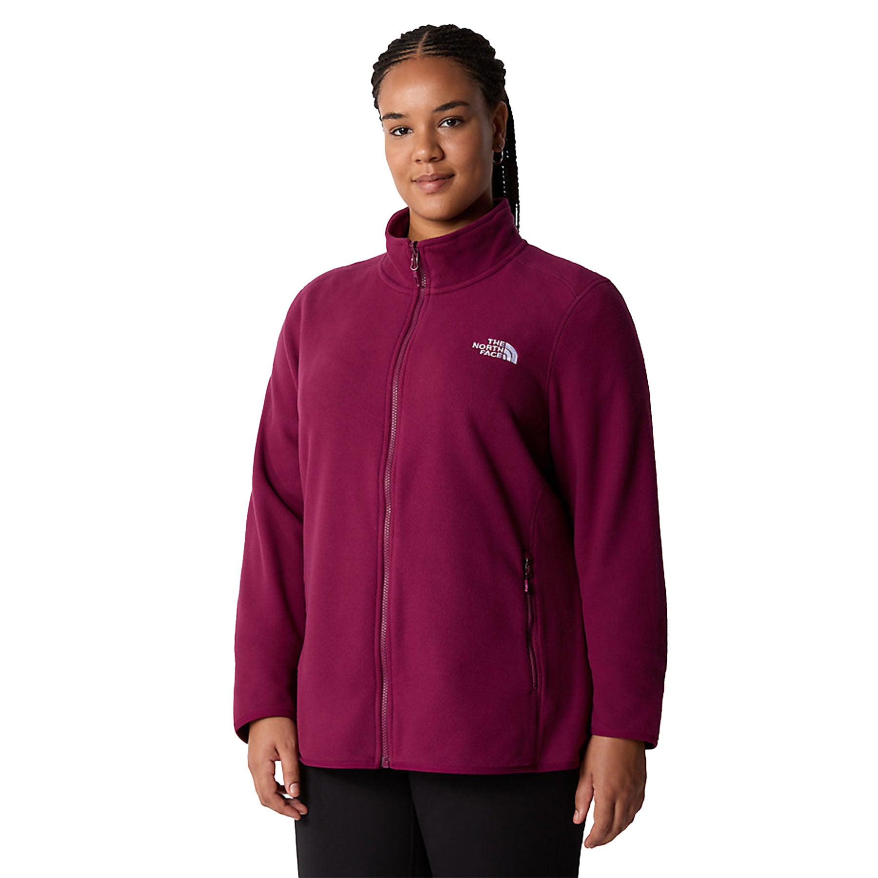 North face 100 glacier full cheap zip womens fleece