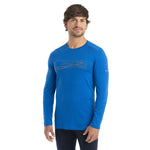 Icebreaker Men's 200 Oasis Long Sleeve Crewe Ski Stripes 