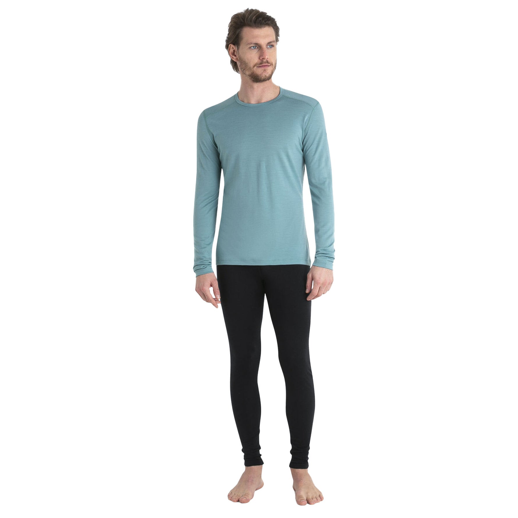 Icebreaker Men's Merino 200 Oasis Long Sleeve Crewe Thermal Top 