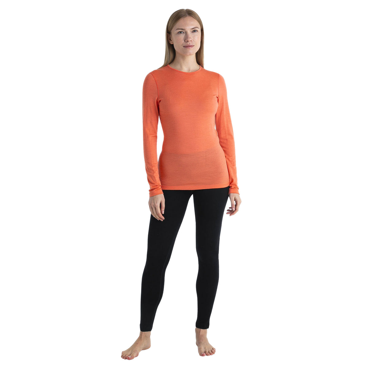 Icebreaker Women's Merino 200 Oasis Long Sleeve Crewe Thermal Top 