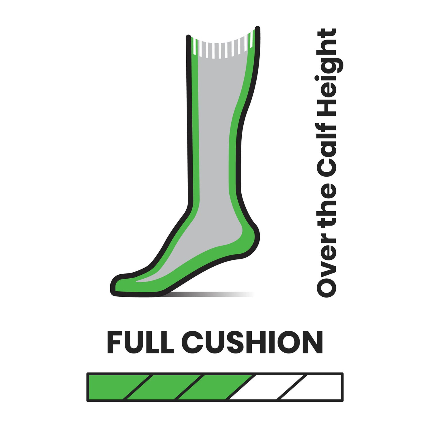 Men's Ski Full Cushion Over The Calf Socks