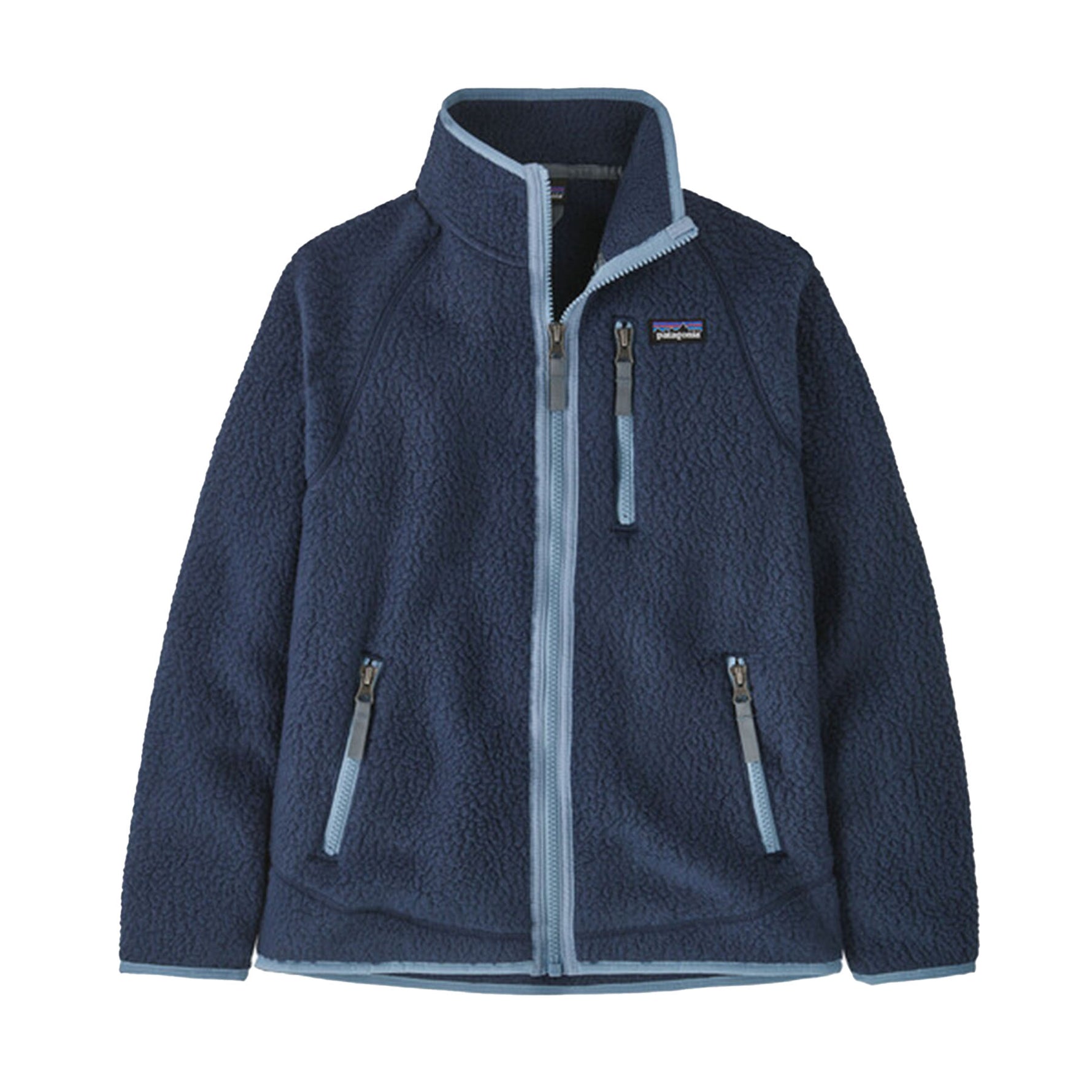 Patagonia Kid's Retro Pile Jacket #color_new-navy-light-plume-grey