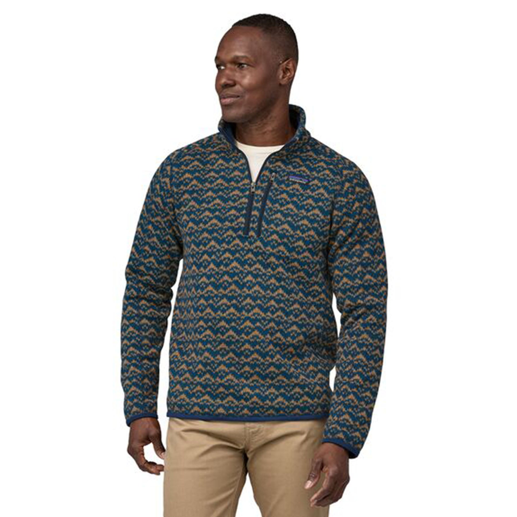 Mens pullover 2025 zip sweater