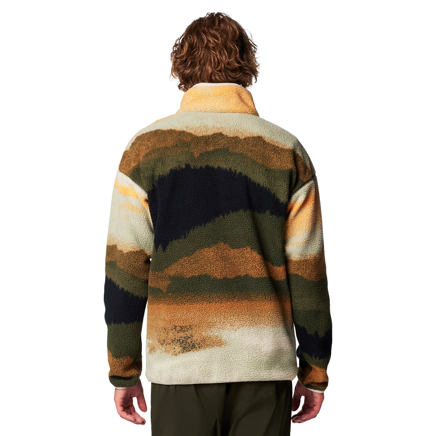 Men's Helvetia II Printed Half Snap Fleece Pullover