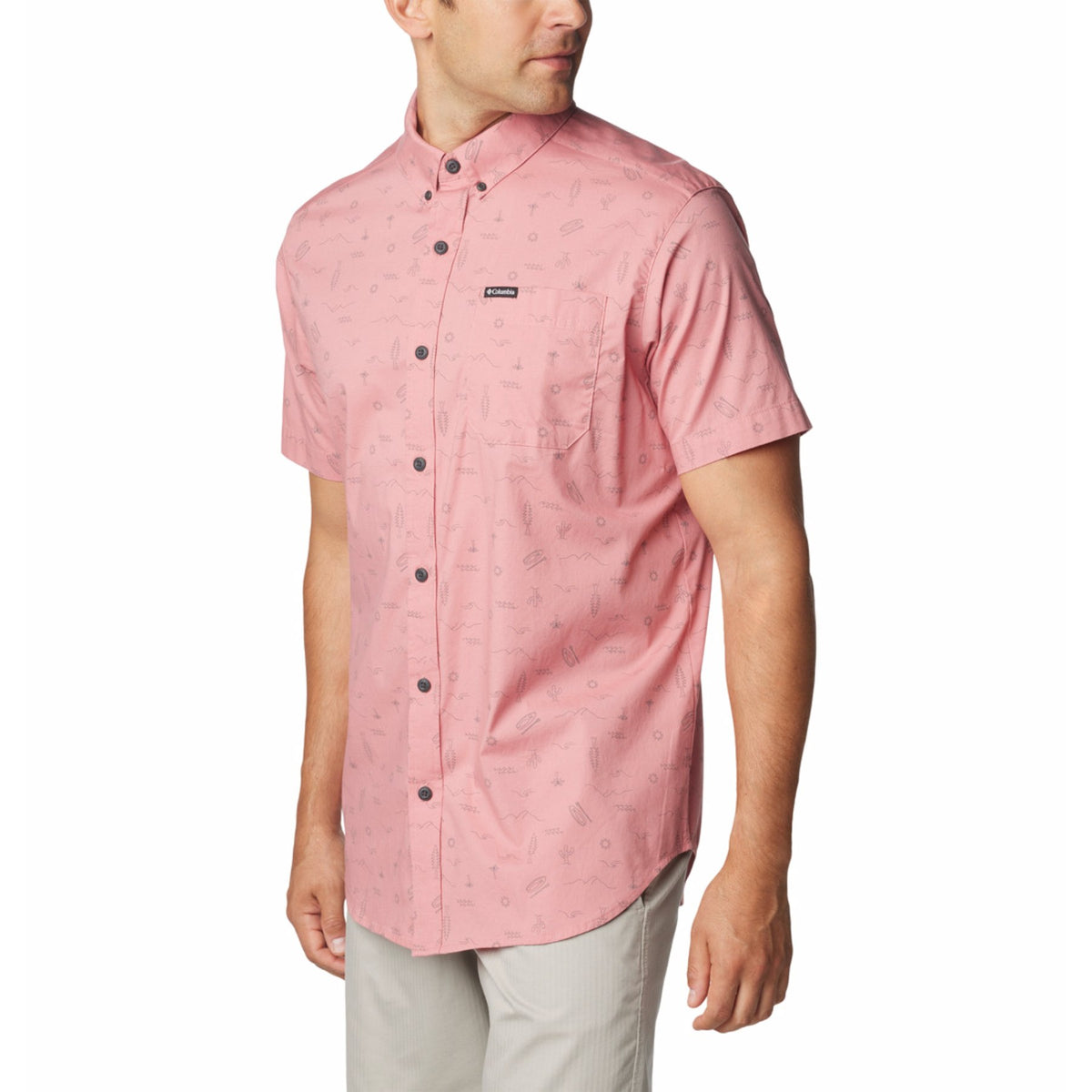 Columbia Men's Rapid Rivers Printed Short Sleeve Shirt 