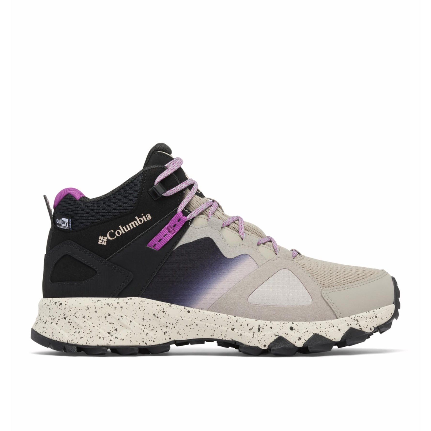 Columbia Women's Peakfreak Hera Mid OutDry #color_flint-grey-berry-patch