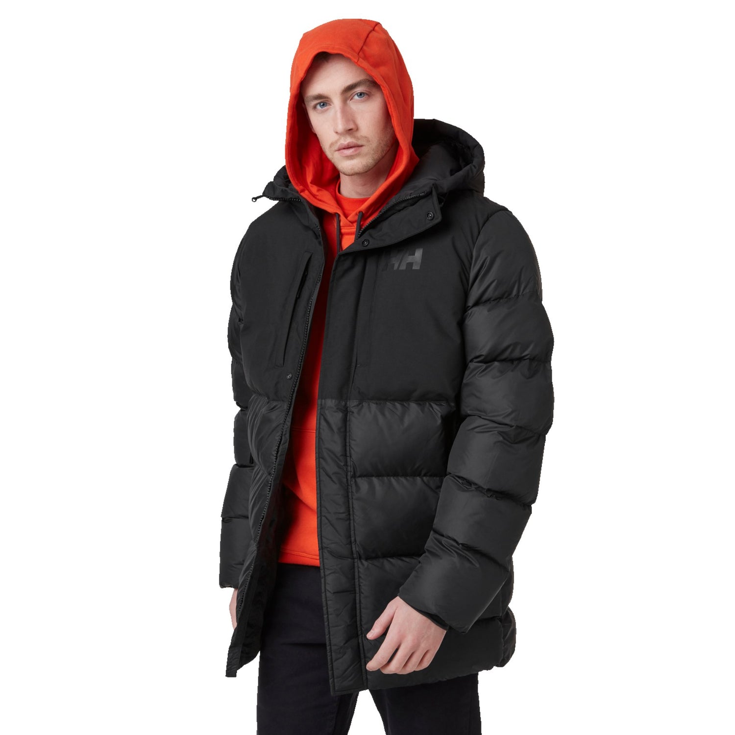 Men's Active Puffy Long Jacket