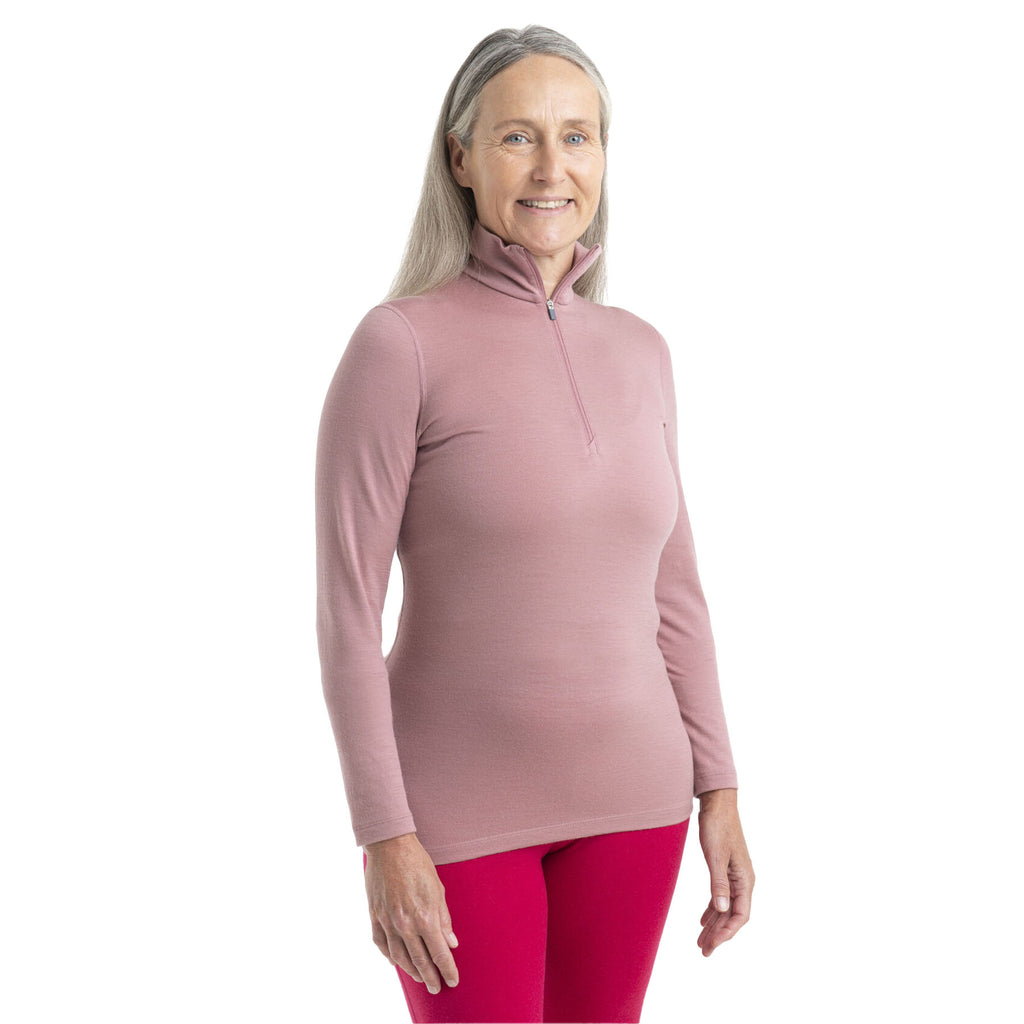 Icebreaker Women's 200 Oasis Long Sleeve Half Zip Base Layer Top