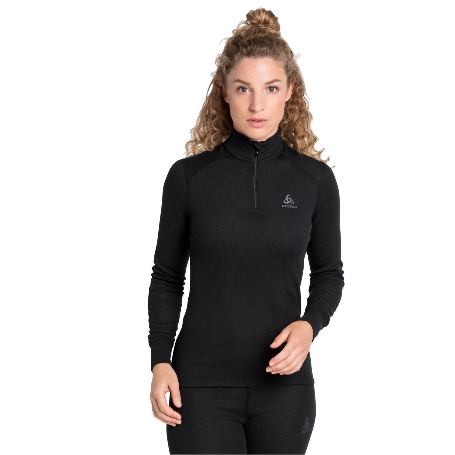 Women's Active Warm Eco Half Zip Turtleneck Baselayer Top