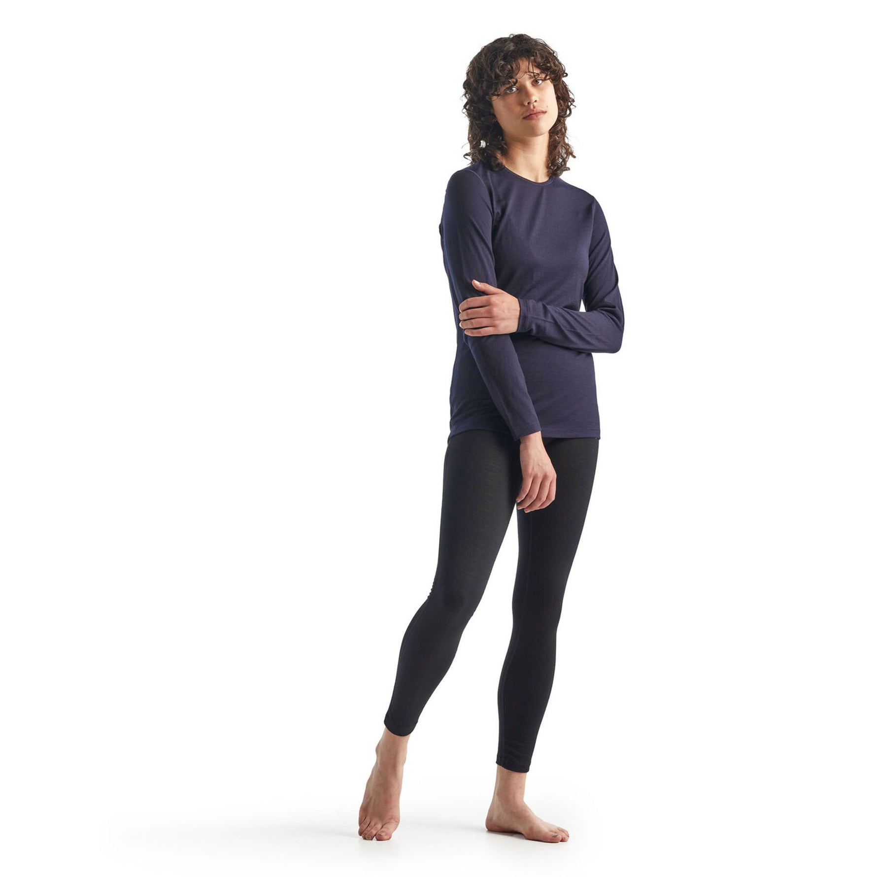 Icebreaker Women's Merino 200 Oasis Long Sleeve Crewe Thermal Top 