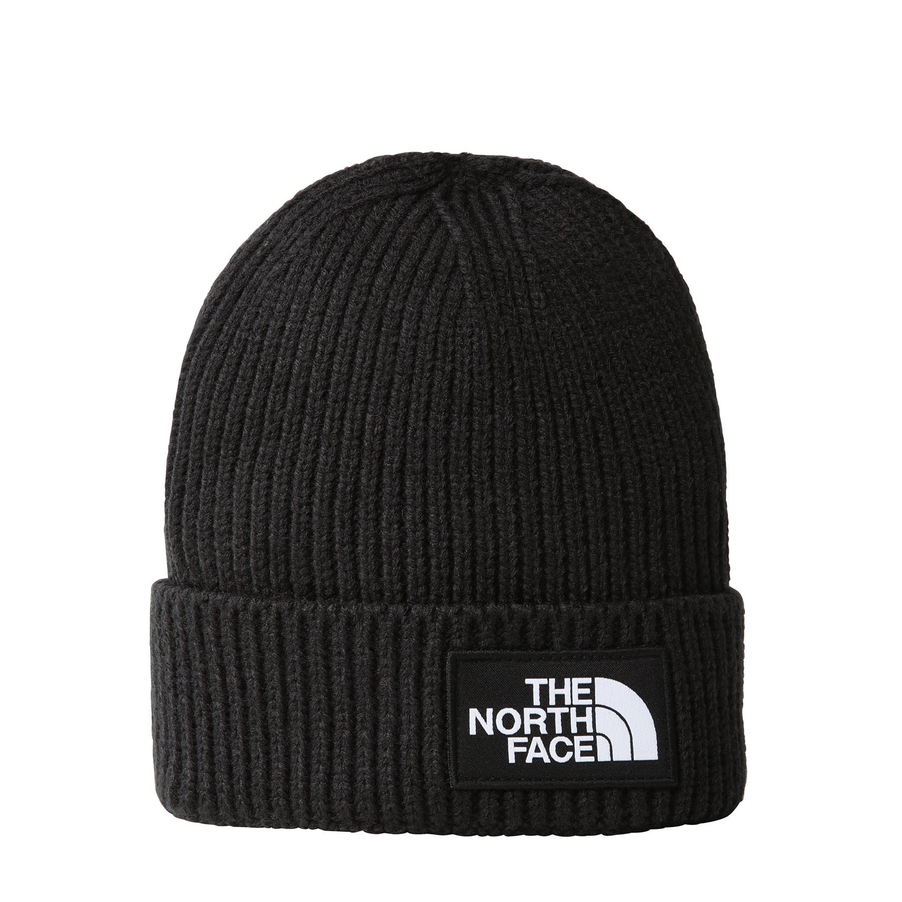 The North Face Kids' TNF Box Logo Cuffed Beanie #color_tnf-black