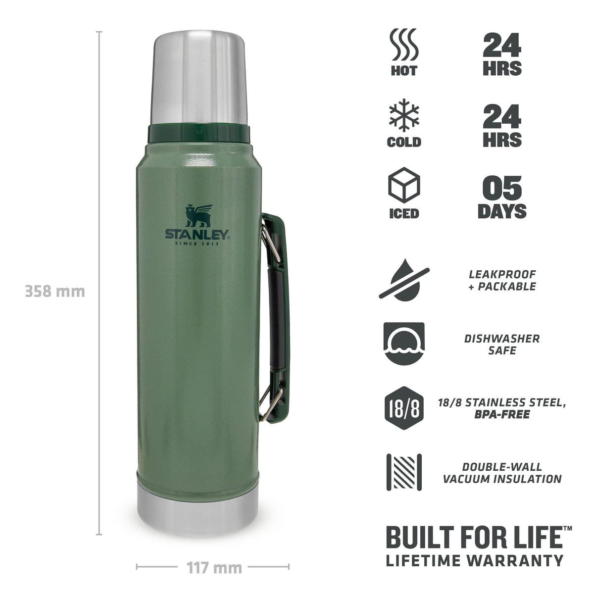 Stanley Legendary Classic Bottle 1.0L 