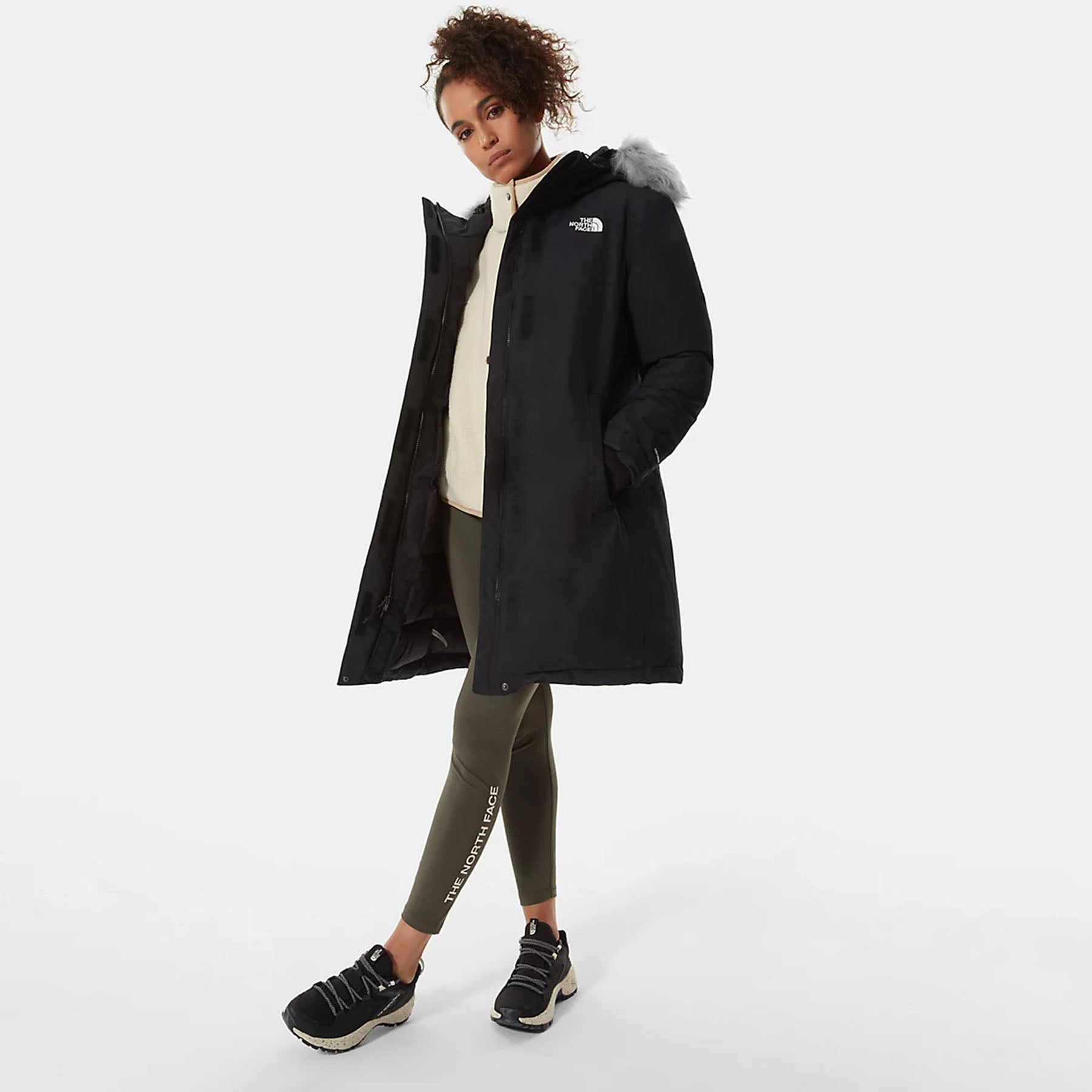 North face women's clearance belted coat