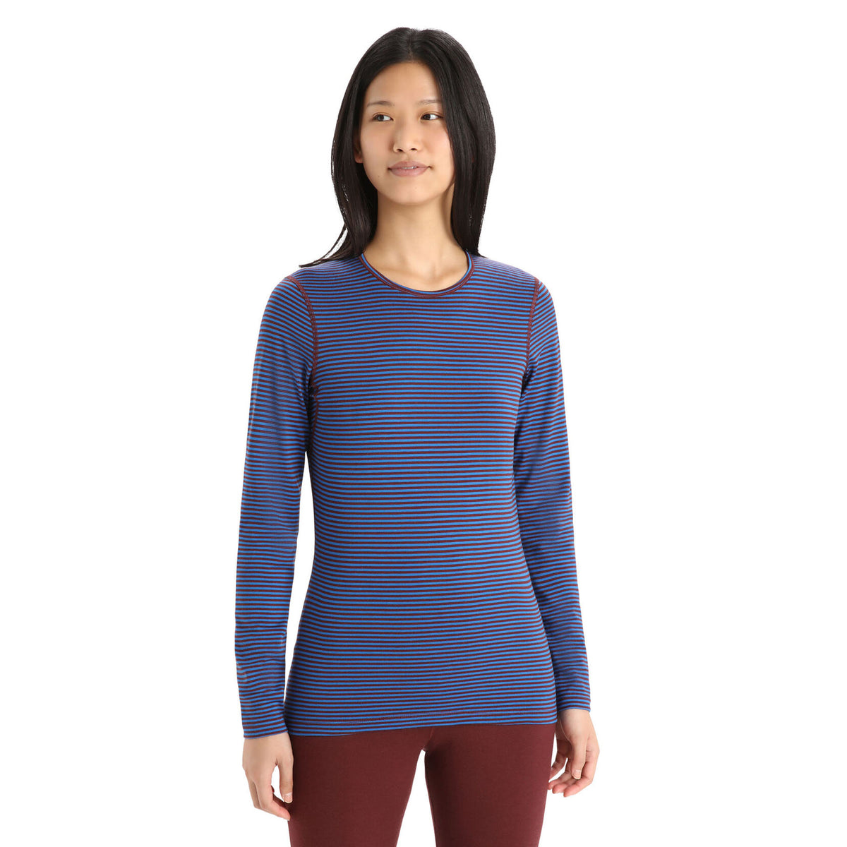 Icebreaker Women's Merino 200 Oasis Long Sleeve Crewe Thermal Top 