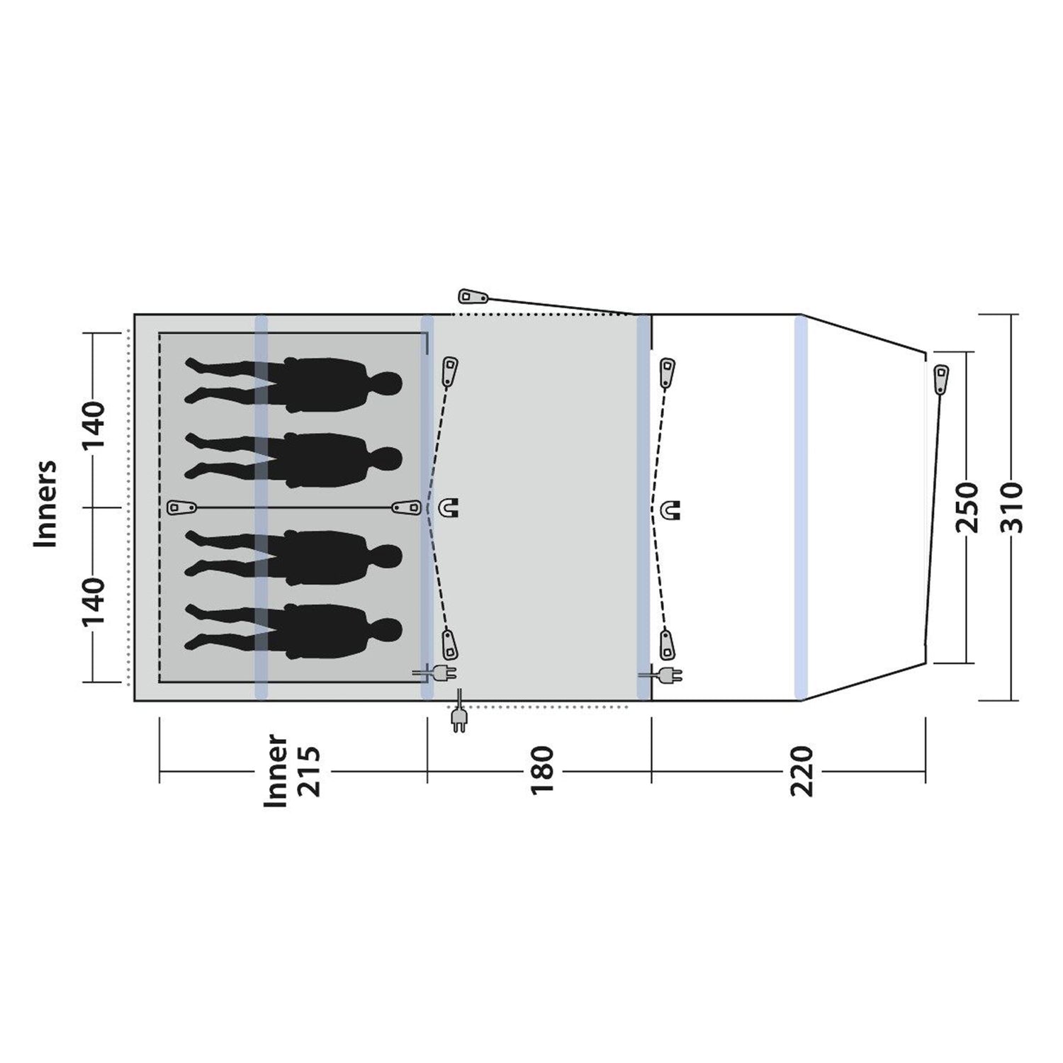 Parkdale 4 Person Air Tent