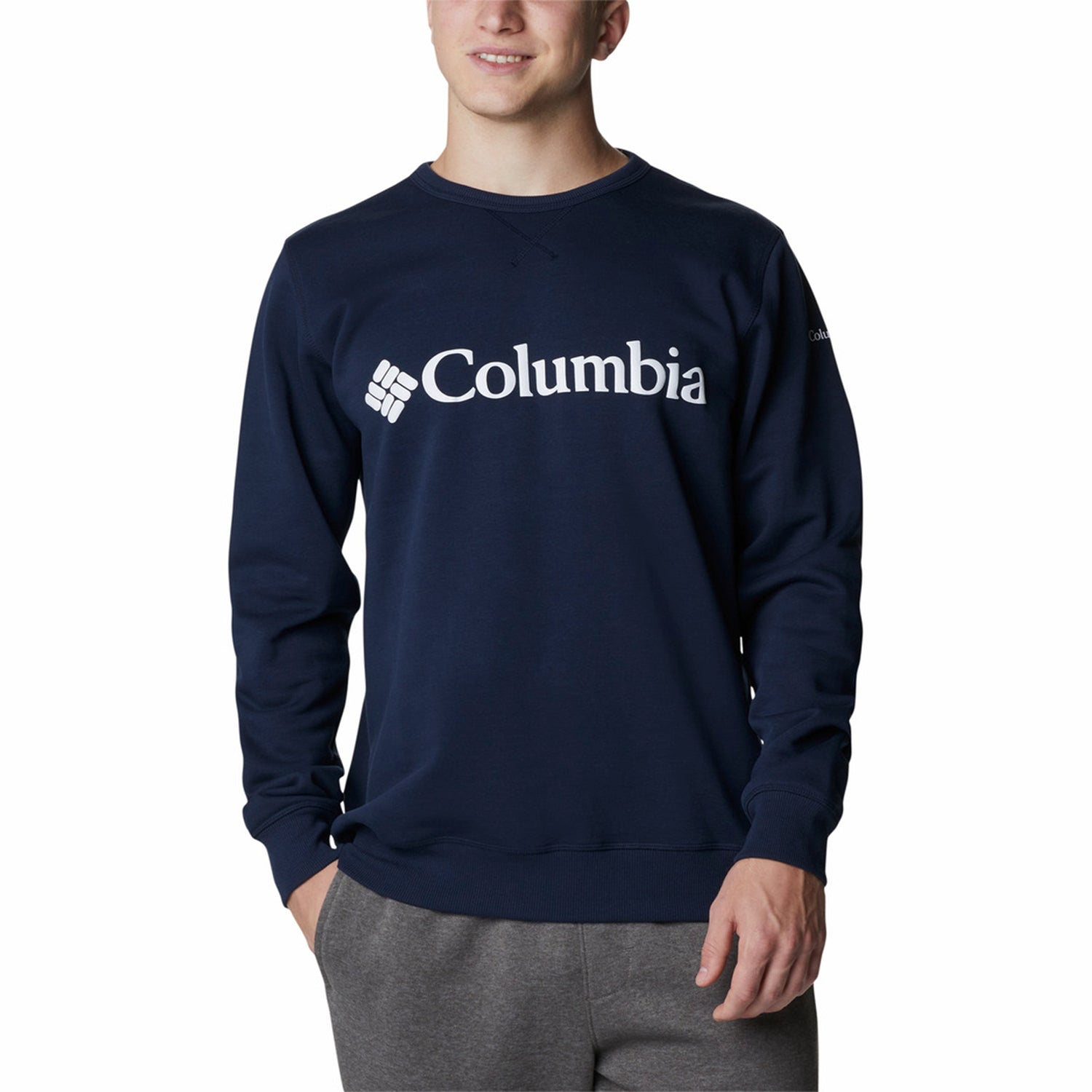 Columbia Mens Columbia Logo Fleece Crew 